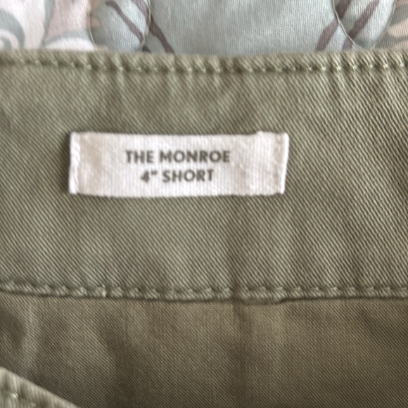 LOFT Green Bermuda Shorts Cotton Blend Classic - Picture 4 of 7